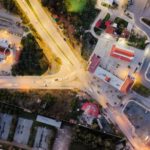 Travel Tips - Aerial View of the Intersection in Larnaca by the Church of Saint George Kontos