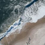 Cape May - birds eye view of ocean waves